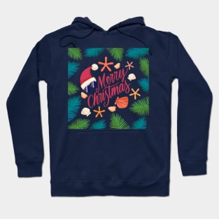 Merry Christmas Beach Theme Hoodie